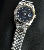 WKD Factory Rolex Datejust 41mm 3235 Movement Diamond Markers Dark Blue Face Watch